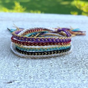 Double Braided Gold Friendship Bracelets